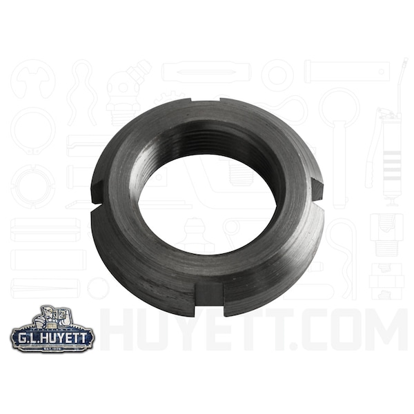 Lock Nut, 1-5/8"-16, Steel, Plain